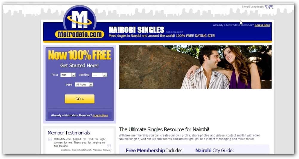Free dating site in europe in Nairobi