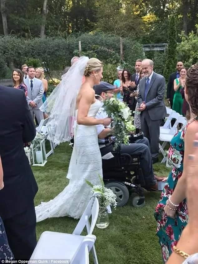 Meant to be together! Couple marries 9 months after groom was paralyzed in swimming accident