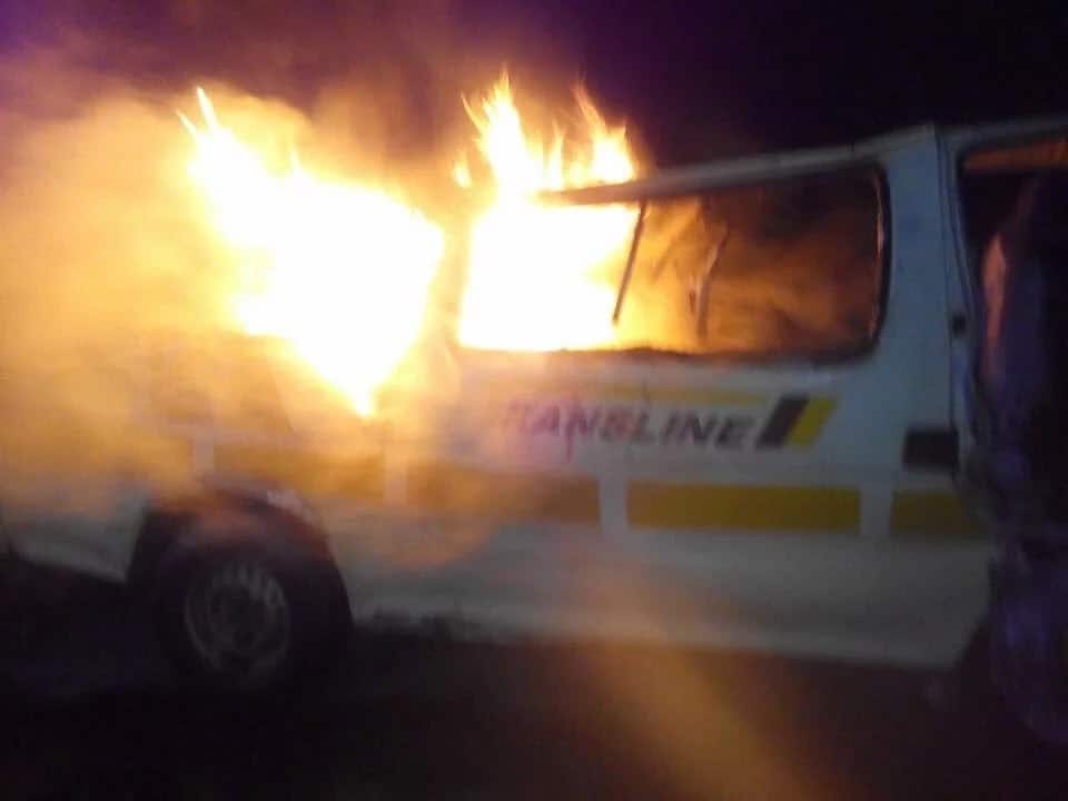 6 people burnt to death in a matatu near Mai Mahiu (photos)