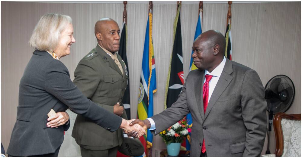 Rigathi Gachagua and US officials.