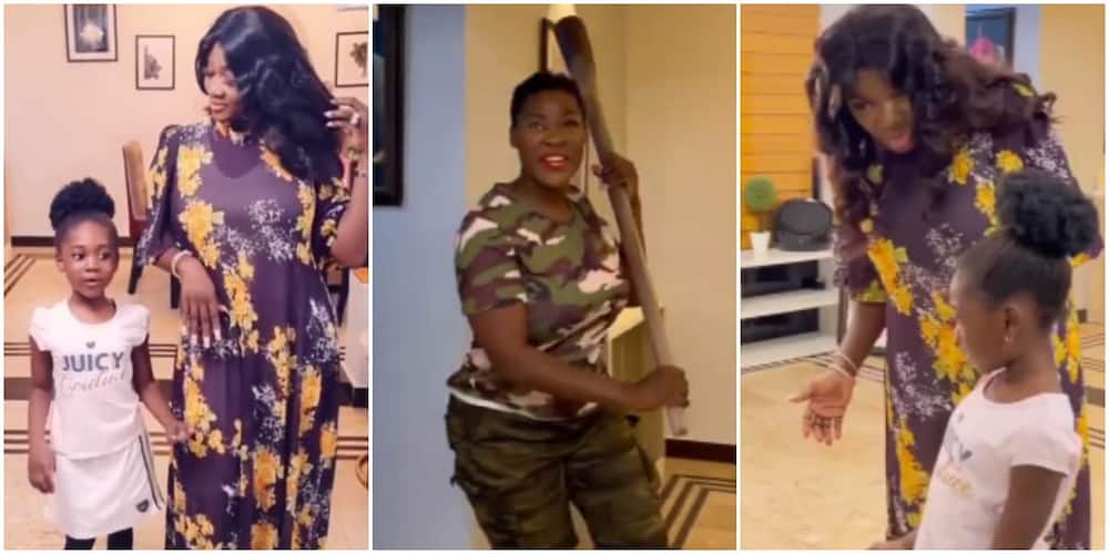 Actress Mercy Johnson’s 2nd Daughter Angel Shocks Fans With Acting Skills in Hilarious Video With Her Mum
