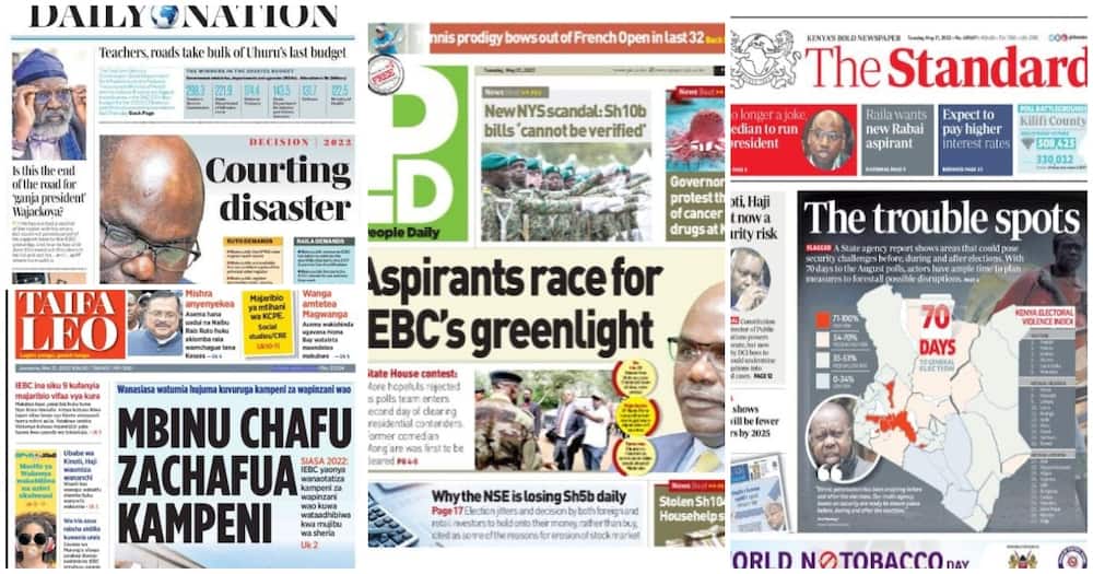 Kenyan Newspapers Review, May 31.