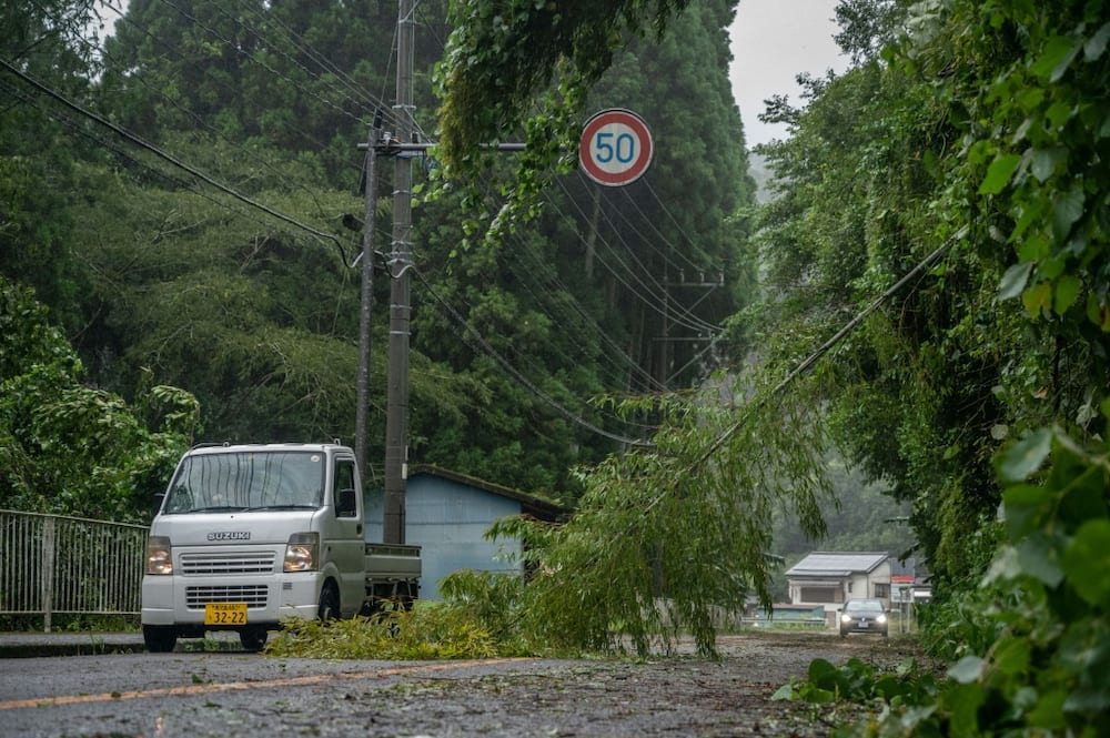 Millions of people in Japan were urged to take shelter before Typhoon Nanmadol arrived