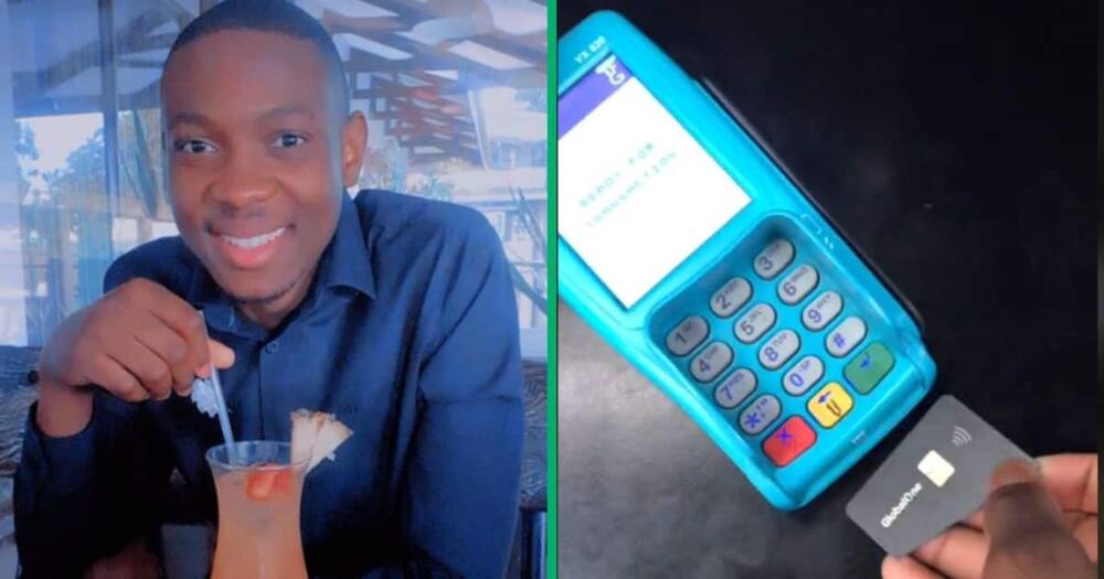 South African man uses damaged bank card in TikTok video