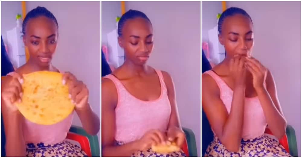 Woman Gobbles Up Whole Chapati.
