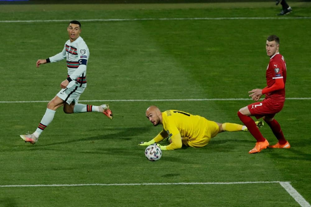 Cristiano Ronaldo angrily slams Portugal captain’s armband on the floor before walking off the pitch vs Serbia