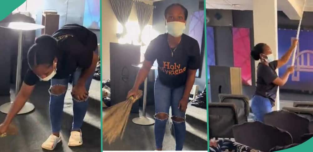 Lady cleans 10 churches in her area.