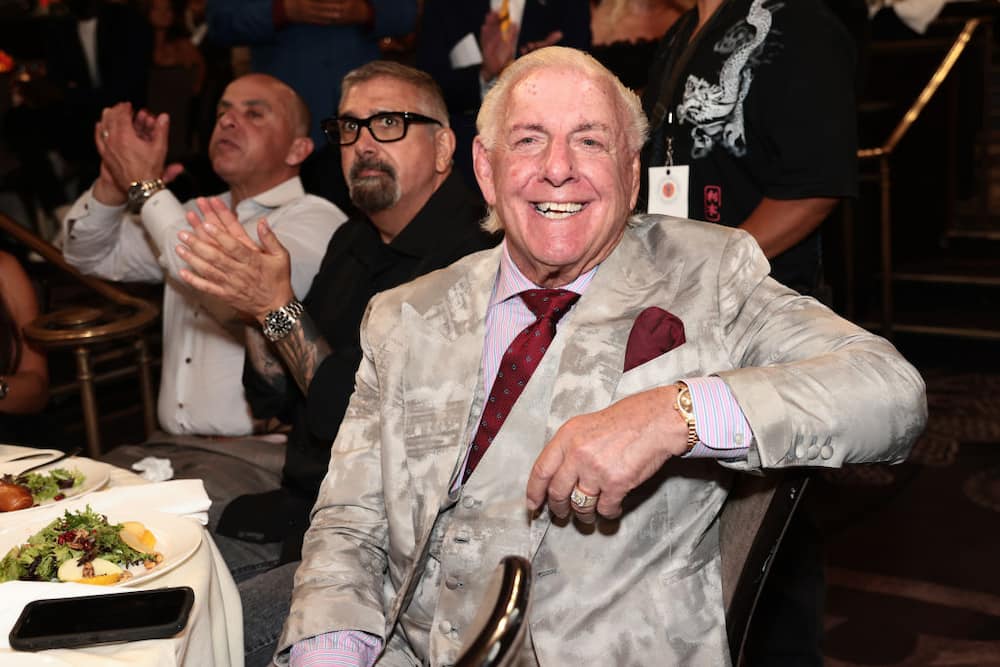 Popular '80s and '90s wrestler, Ric Flair at an event in Beverly Hills