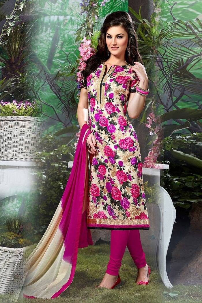 material churidar model