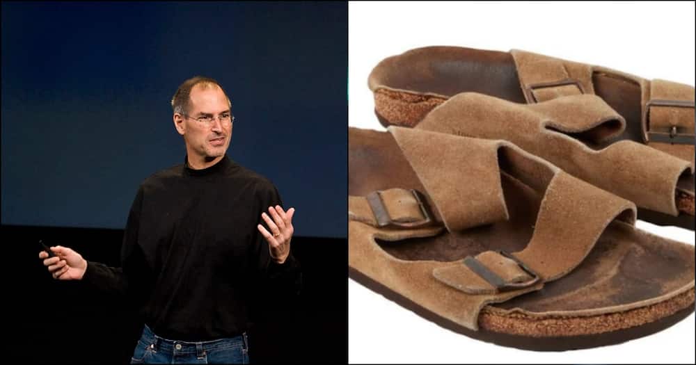 Steve Jobs' sandals.
