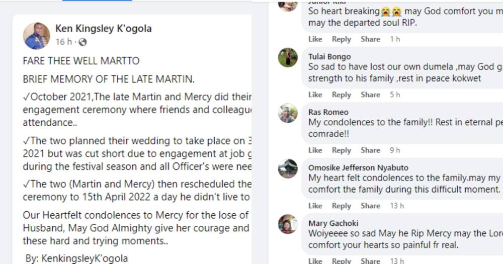 Police officer dies in the line of duty days after postponing the wedding