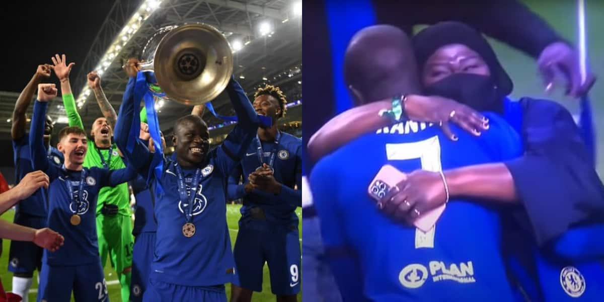 N Golo Kante Heartwarming Video Of Midfielder S Mum Hugging Him After Helping Chelsea Win Ucl Goes Viral Tuko Co Ke