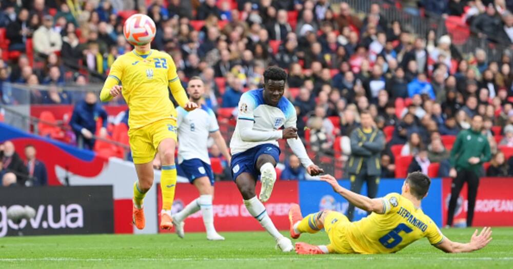 "Saka Amesakata Kweli": Staa Boy wa Arsenal Azamisha Ukraine Ugani Wembley