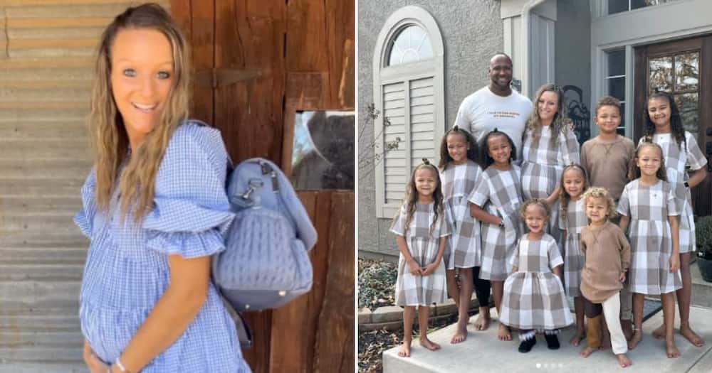 Karissa Collins is pregnant with her 10th child and her other nine children.