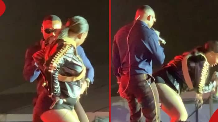 Sanapei Tande Dances with Otile Brown, Grinds on Him During Joint Performance