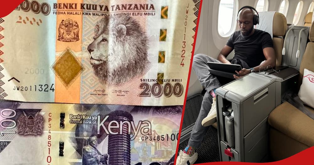 Larry Madowo parades Kenyan and Tanzanian bank notes