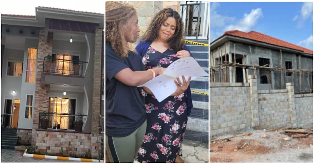 Woman builds a house for struggling mum.