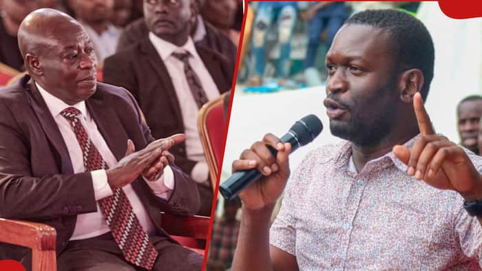 Edwin Sifuna Meets Rigathi Gachagua for First Time, Rules Out Their Friendship: "We're Not Friends"
