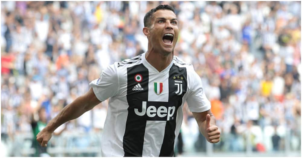 Cristiano Ronaldo celebrates after scoring for Juventus. Photo: Getty Images.