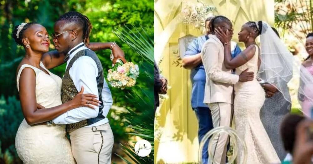Guardian Angel and Esther Musila's wedding post ignites massive reactions.