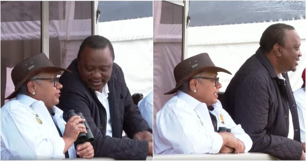 President Uhuru Kenyatta and his wife Margaret Kenyatta.