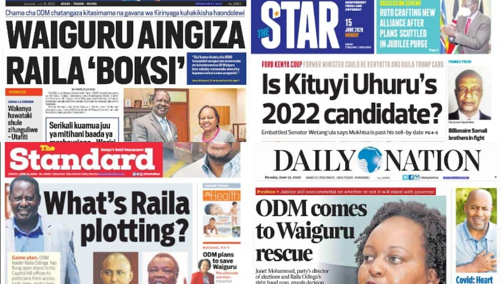 Magazeti ya Jumatatu, Juni 15