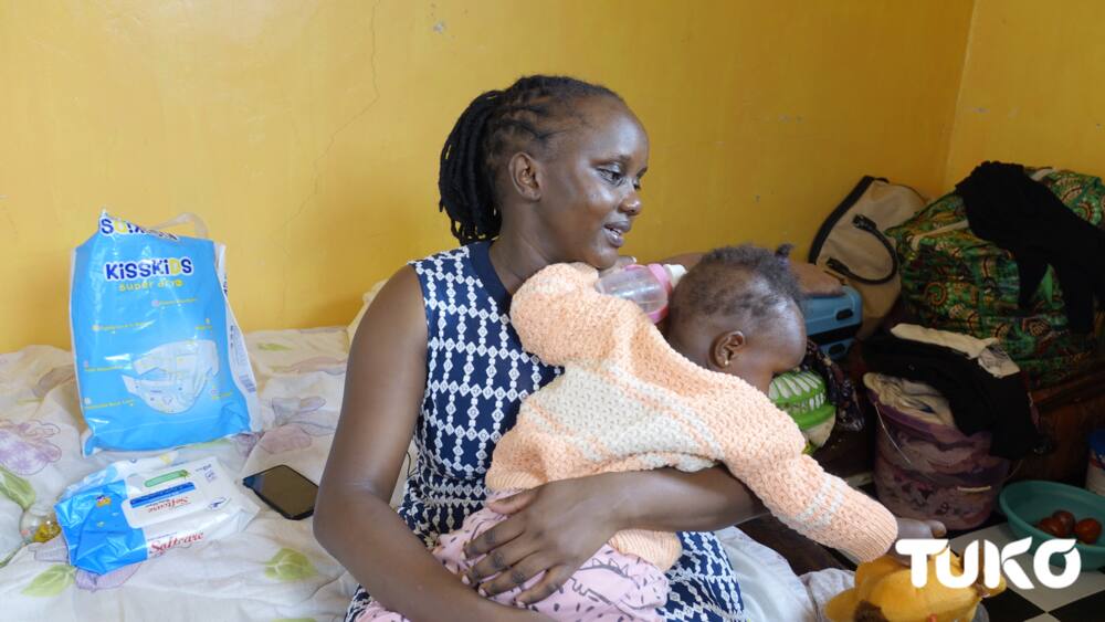 Needy Nairobi single mum ready to give away baby for lack of provision