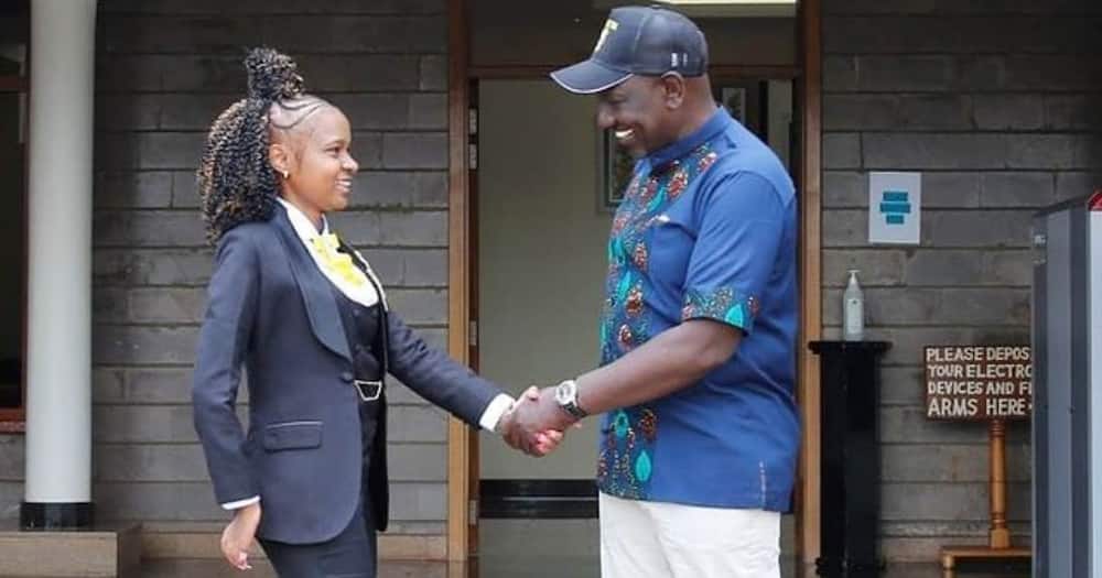 Fashion entrepreneur living with disability hailed William Ruto for being kind to her.