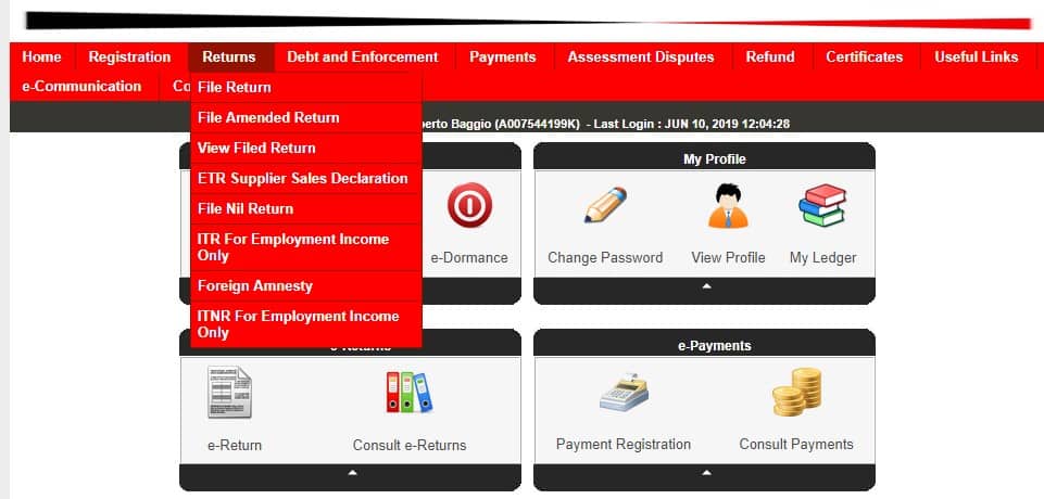 Step by step guide of filing income tax, nil returns on new iTax portal