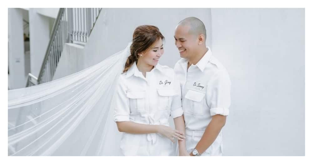 PPE wedding gowns: Lovebirds get married in matching white PPEs