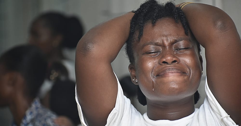 Portrait of a black crying desperate woman. Photo: Getty Images.