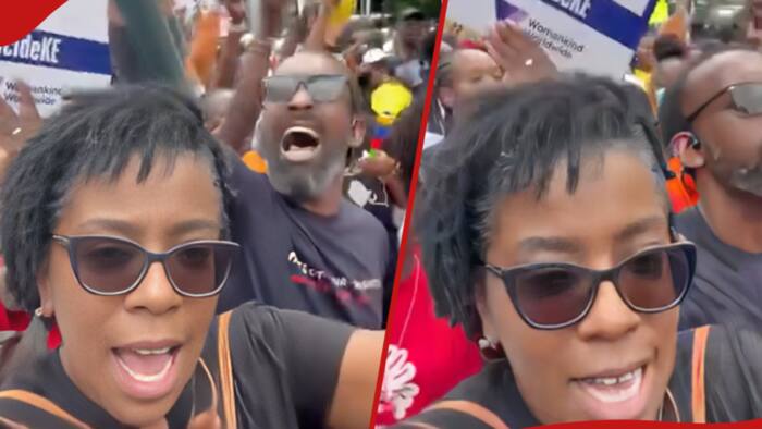 Charles Ouda: Video of Actor Joining Fiancée Ciru Muriuki in Femicide Protest Emerges