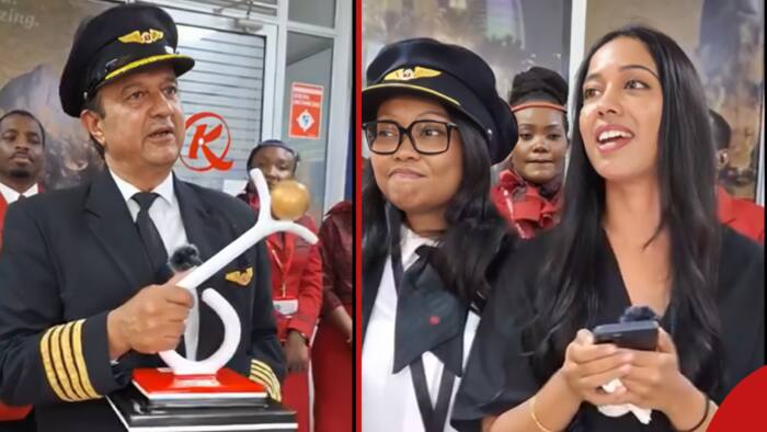 Kenya Airways Passengers, Crew in Tears as Long-Serving Pilot Captain Sokhi Announces He's Retiring
