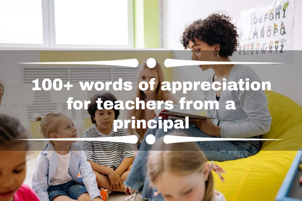 Words of appreciation for teachers from a principal