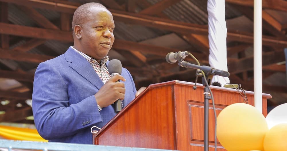 Interior Cabinet Secretary Fred Matiang'i.