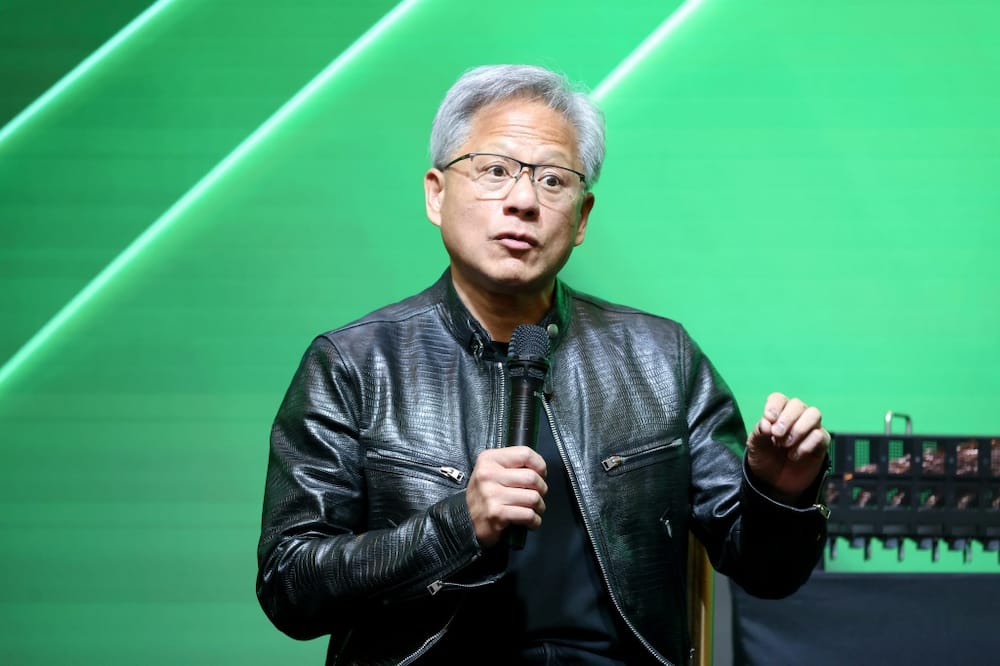 Jensen Huang, CEO of Nvidia, which overtook Microsoft and Apple as the world's most valuable publicly traded company