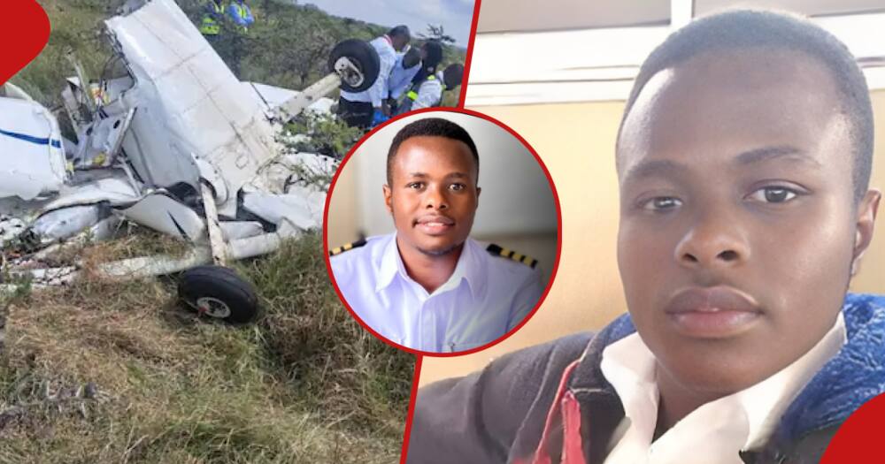 Newborn Omote is the young pilot who dies after 2 planes collided in Nairobi.