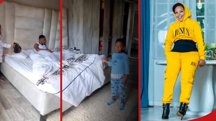 Size 8 Shows off Expansive Bedroom, King-Size Bed While Mediating Kids' Sibling Fight