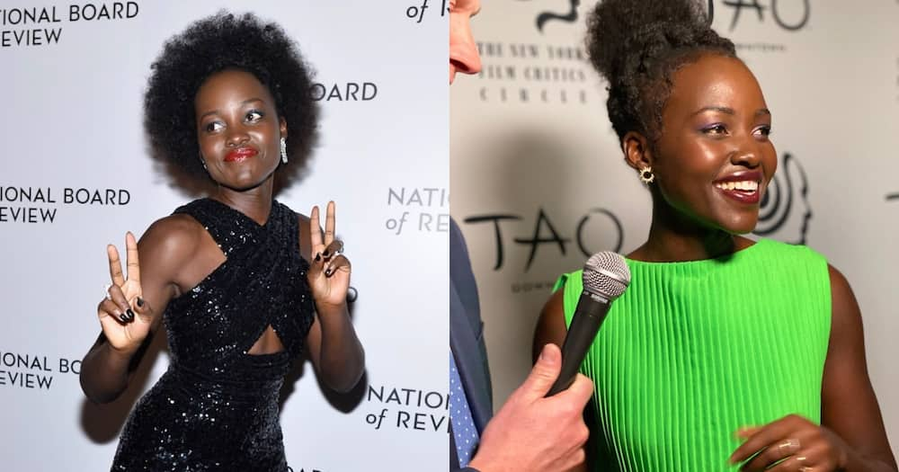 Lupita Nyong'o shared an old photo of herself with Boseman on social media.