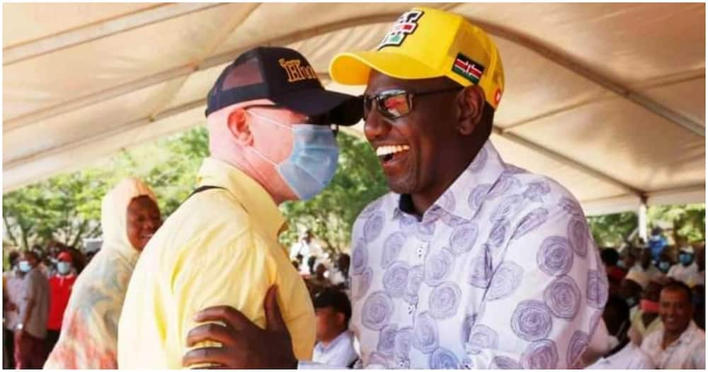 Deputy President William Ruto and Isaac Mwaura in Mwamweni. Photo: Isaac Mwaura.