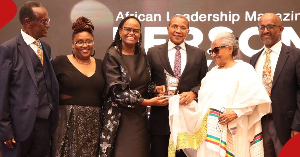 Chief Justice Martha Koome receives African female leader of the year award.