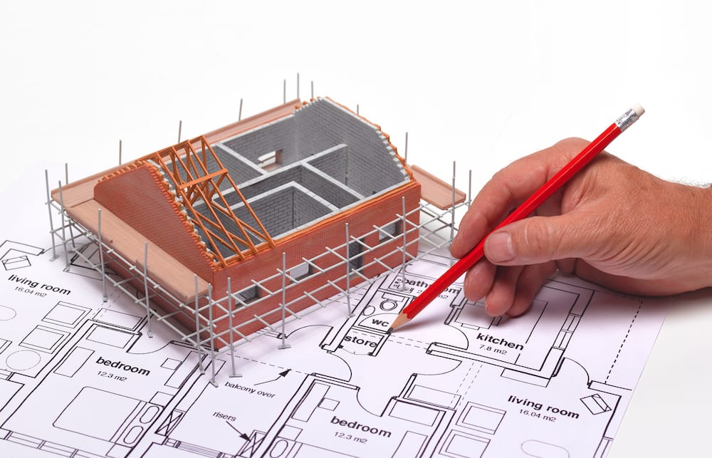 simple house floor plan with measurements