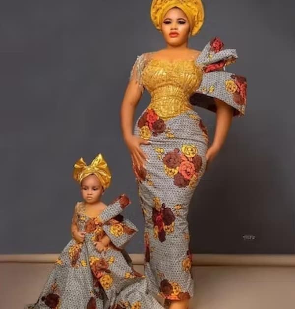 trending kitenge long dresses designs