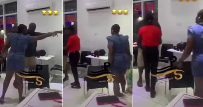 Lady nabs husband with side chick