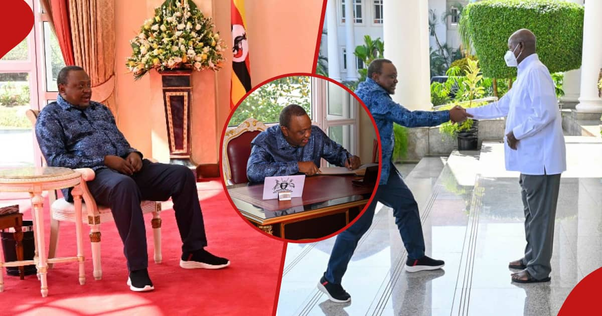 Uhuru Kenyatta Visits Yoweri Museveni in Entebbe State House - Tuko.co.ke