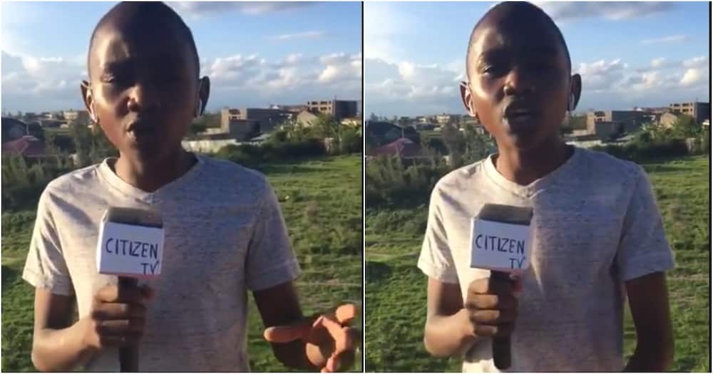 Video of Narok boy imitating live news reporting on Mau evictions goes viral