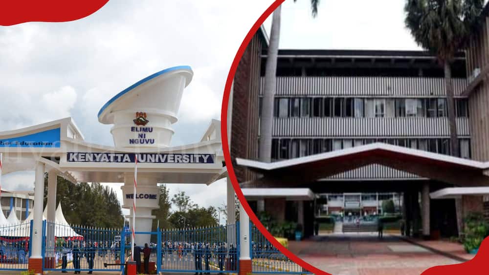Kenyatta University gate entrance and University of Nairobi entrance