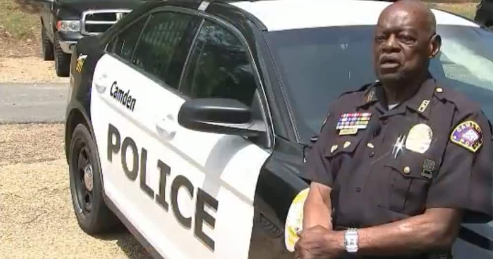 Officer LC Buckshot has served for more than 56 years. Photo: NBC News.