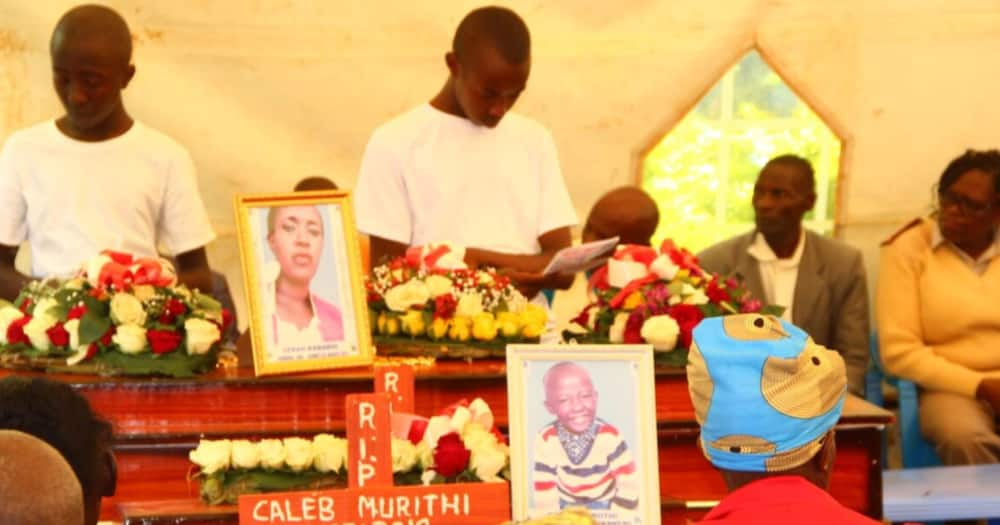 Funeral of mother, son killed in Meru