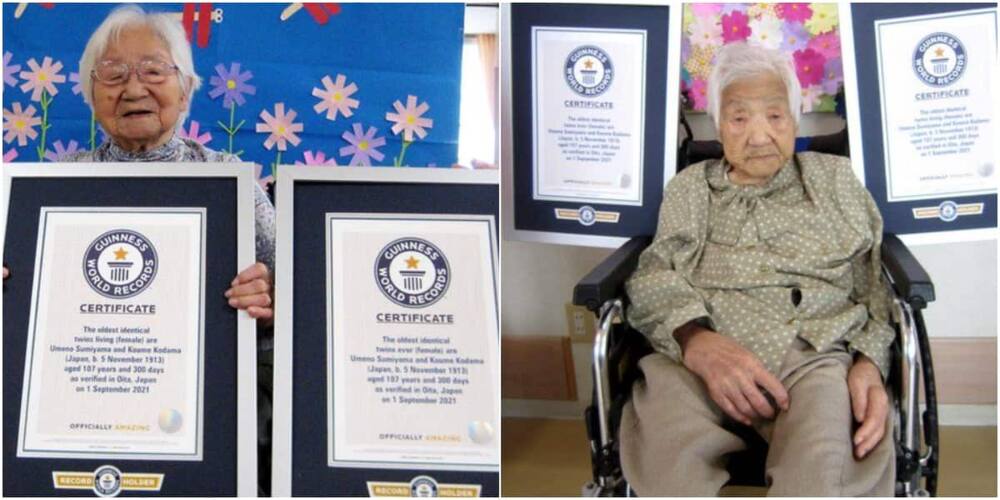 Umeno Sumiyama and Koume Kodama. Photo: Guinness World Records.